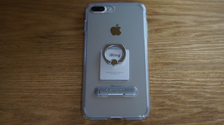 iPhone７Plusが届いたので、ケースや保護シール、落下防止リングでプロテクトした