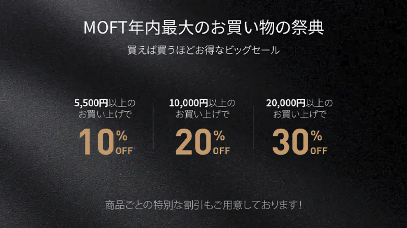 MOFT公式サイトでブラックフライデー開催中！ 最新iPad mini6 (2021)モデルも割引に